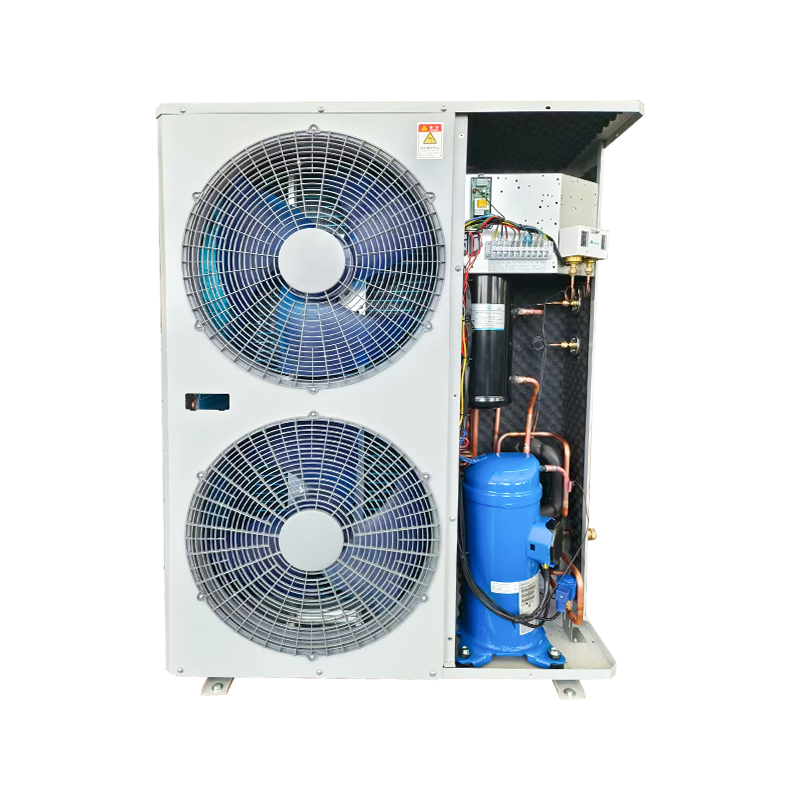 Kondenzační jednotka s bočním výstupem vzduchu (pomocí kompresoru Panasonic) 3-12HP